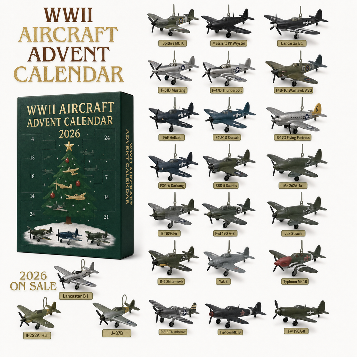 Hearthlight Historic Aircraft advent calendar, gallery image 1