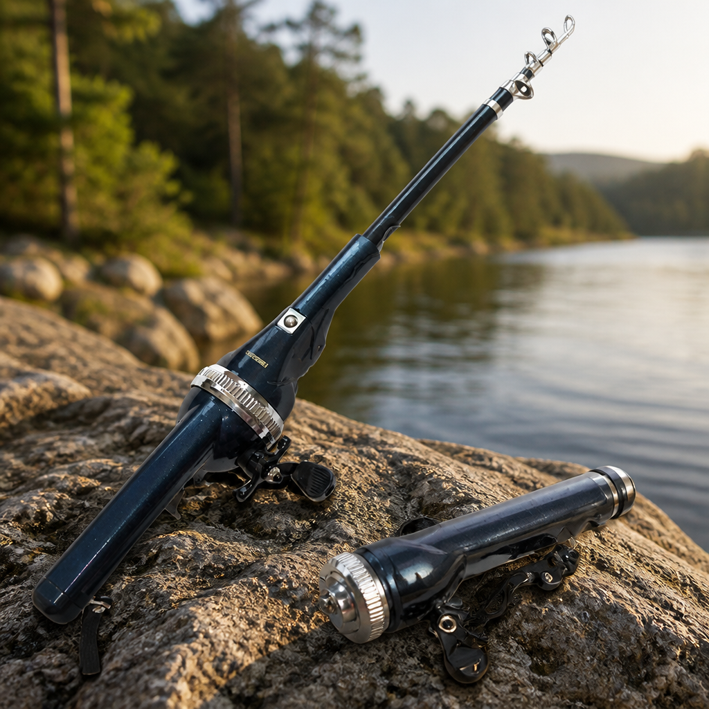 Compact Telescopic Fishing Rod and Reel Kit - product view 1