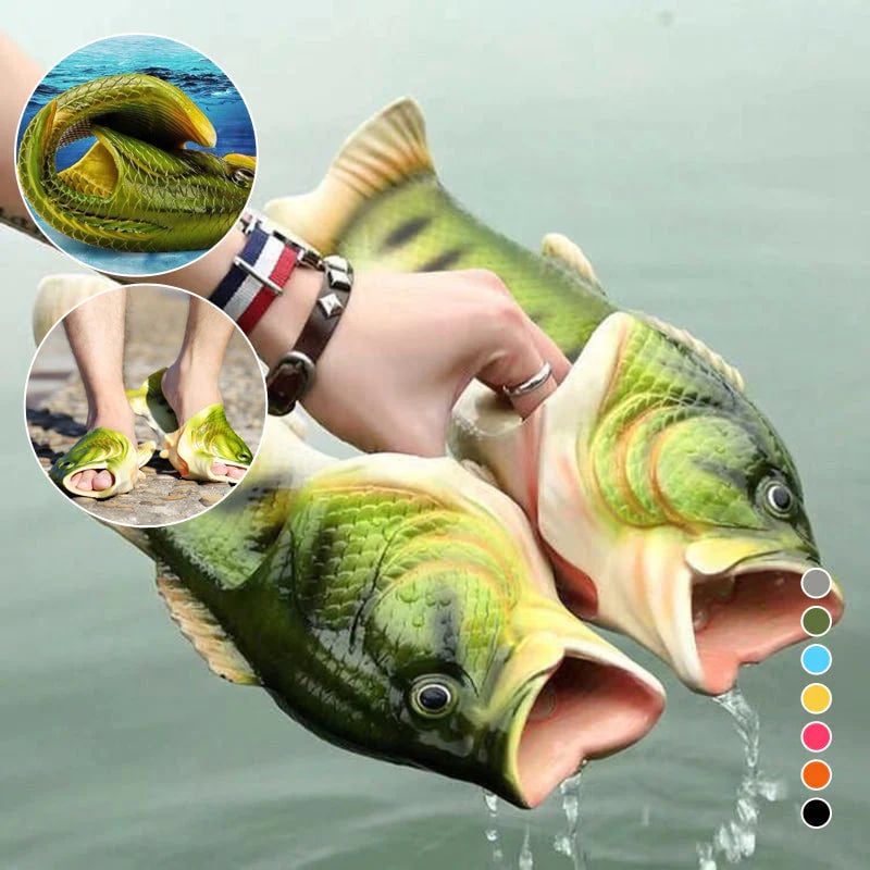 Fish-Shaped PVC Slippers - product view 2