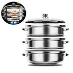 Three-Tier Stainless Steel Food Steamer - product view 10