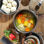 Three-Tier Stainless Steel Food Steamer - product view 7