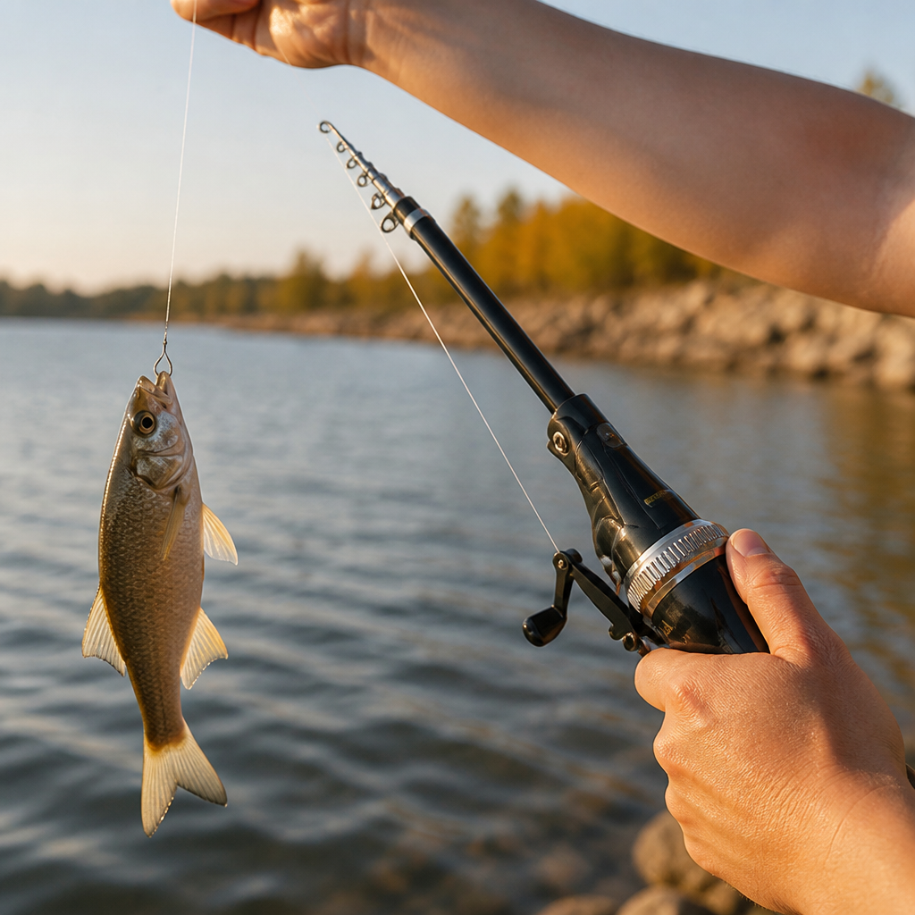 Compact Telescopic Fishing Rod and Reel Kit - product view 2