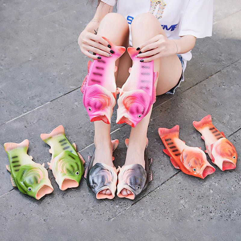 Fish-Shaped PVC Slippers - product view 6