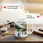 Fishing Artwork Ceramic Coffee Mug - product view 7