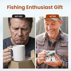 Fishing Artwork Ceramic Coffee Mug - product view 3