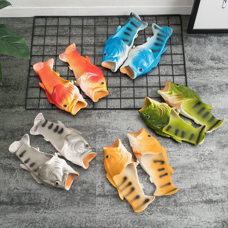 Fish-Shaped PVC Slippers - product view 5