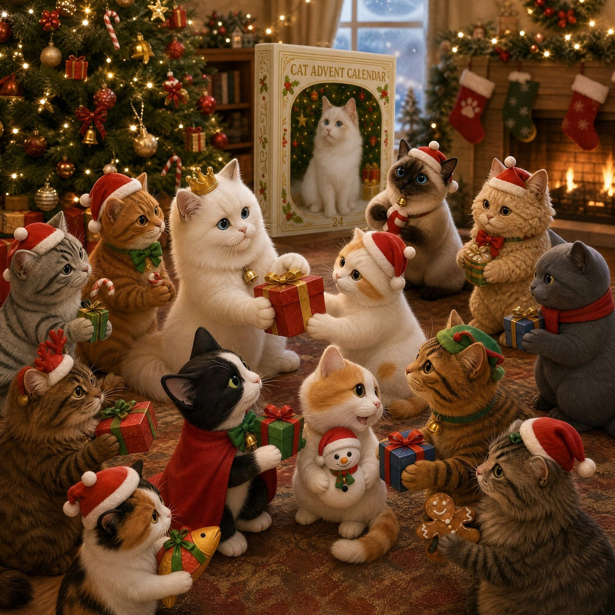 Hearthlight Christmas Cats advent calendar, gallery image 2