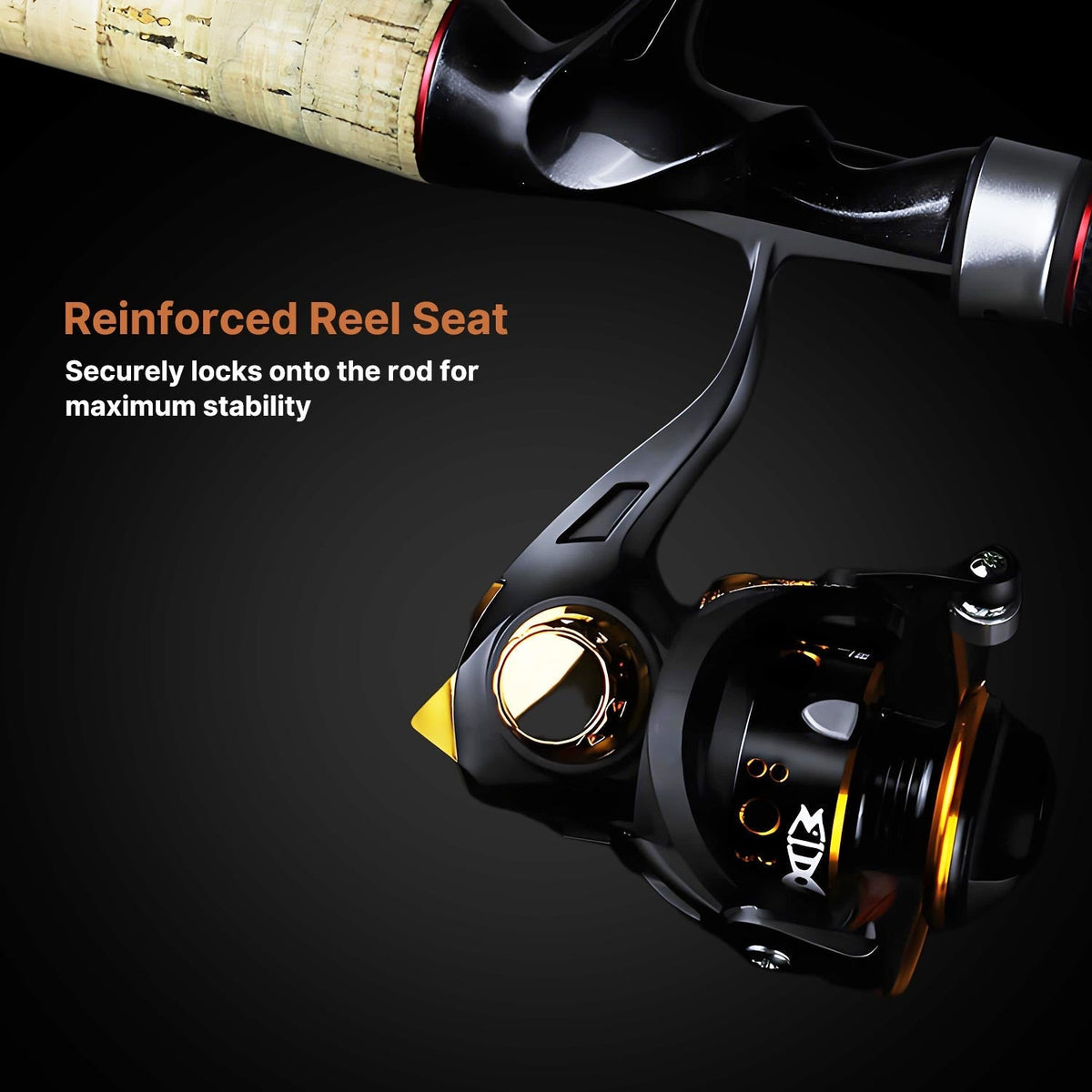 Compact Fishing Reel with Alloy Spool - product view 9