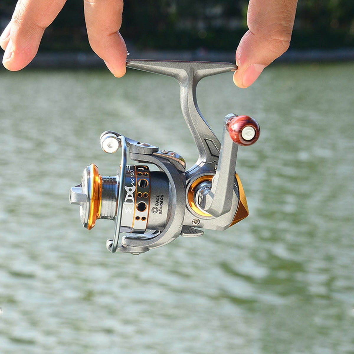 Compact Fishing Reel with Alloy Spool - product view 12
