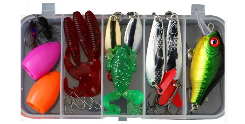 Mixed Fishing Lure Kit with Tackle Box - product view 7