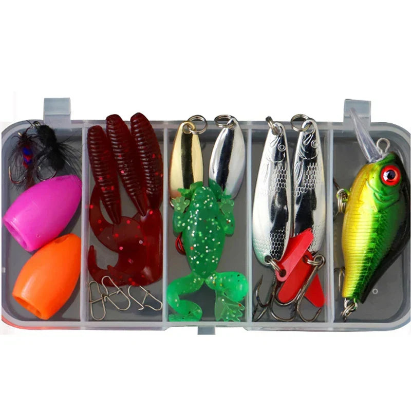Mixed Fishing Lure Kit with Tackle Box - product view 2