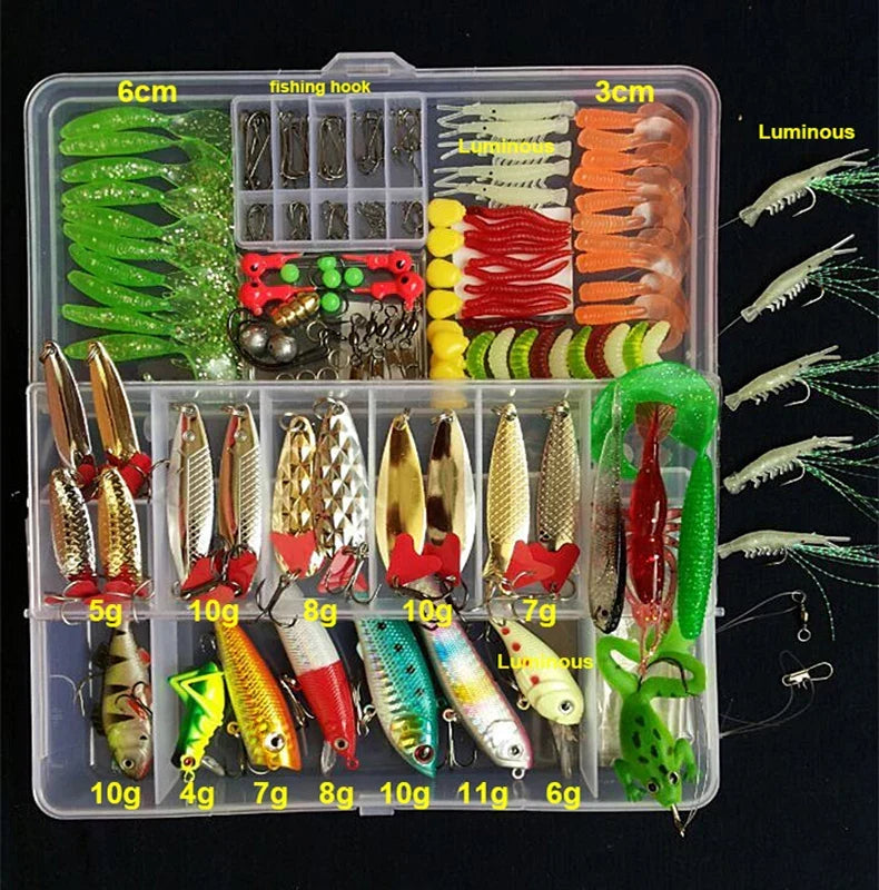 Mixed Fishing Lure Kit with Tackle Box - product view 10