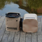 Folding EVA Fishing Bucket with Strainer - product view 3