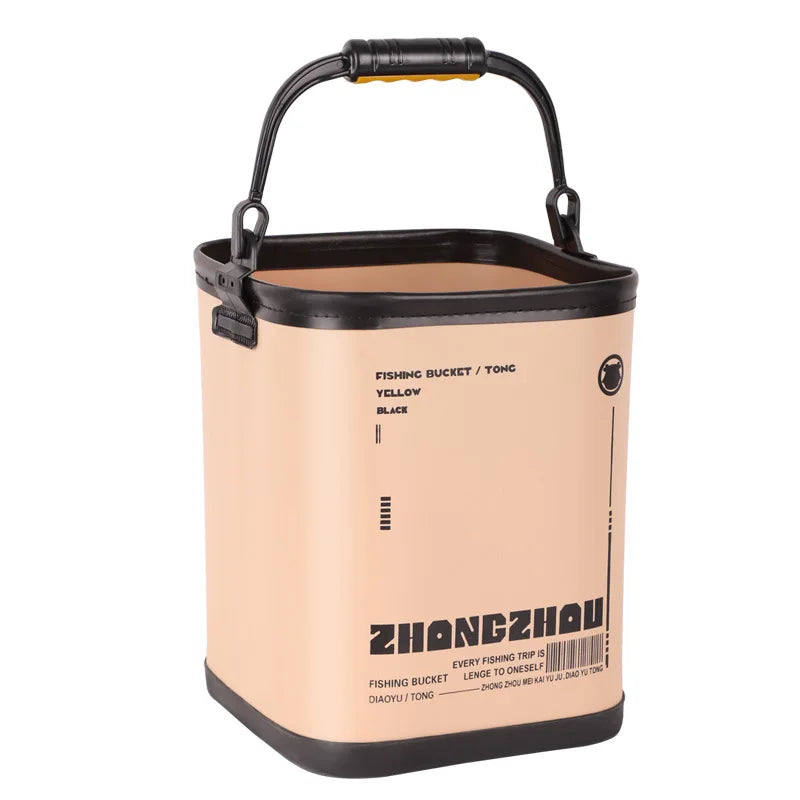 Folding EVA Fishing Bucket with Strainer - product view 6