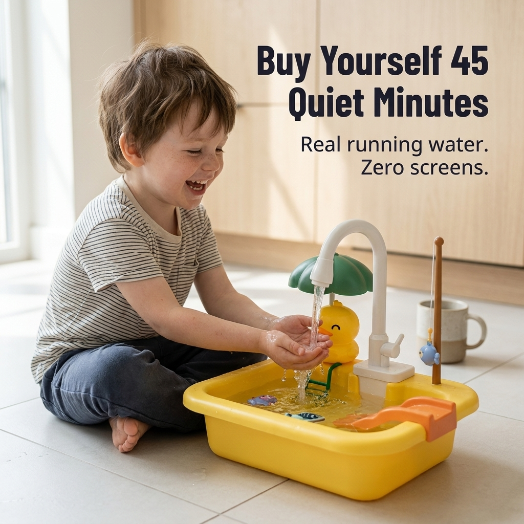 Circulating Water Play Sink and Fishing Game - product view 1