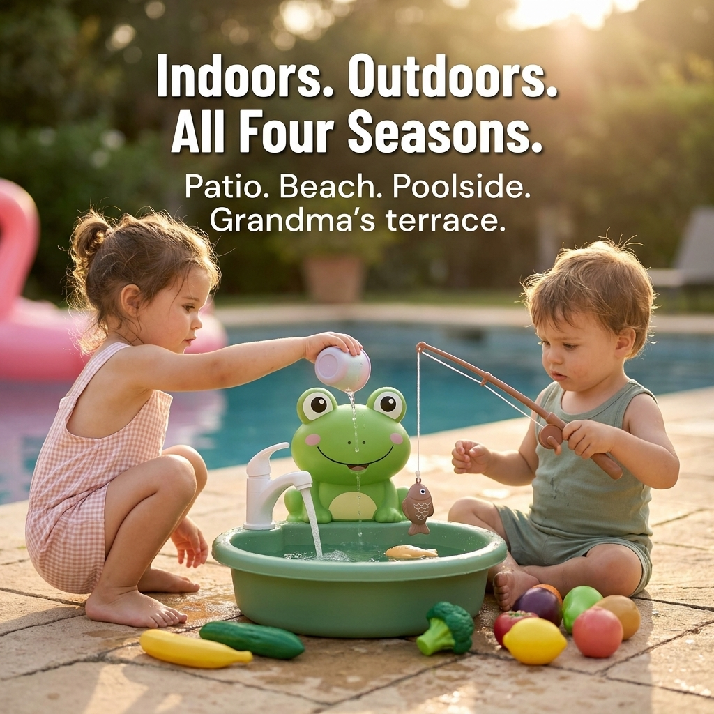Circulating Water Play Sink and Fishing Game - product view 5