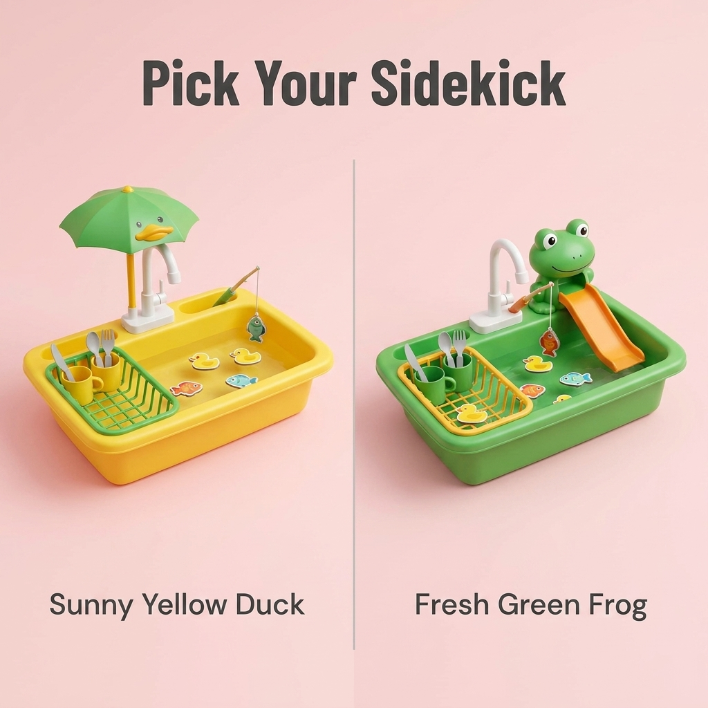 Circulating Water Play Sink and Fishing Game - product view 6