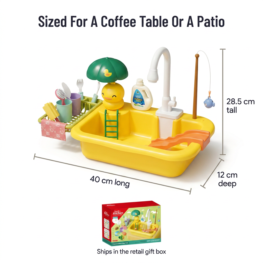 Circulating Water Play Sink and Fishing Game - product view 7