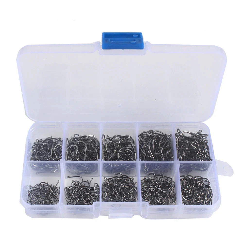 High-Carbon Steel Fishing Hook Assortment - product view 1