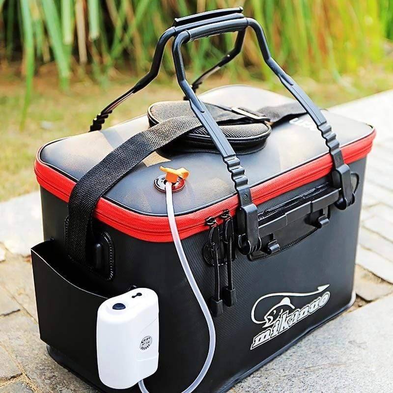 Portable EVA Fishing Bucket with Gear Pockets - product view 8