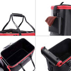 Portable EVA Fishing Bucket with Gear Pockets - product view 3