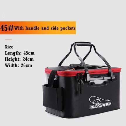 Portable EVA Fishing Bucket with Gear Pockets - product view 7