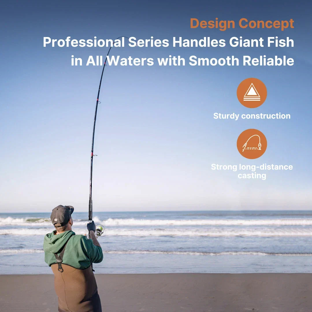 Long-Reach Telescopic Carbon Spinning Rod - product view 4