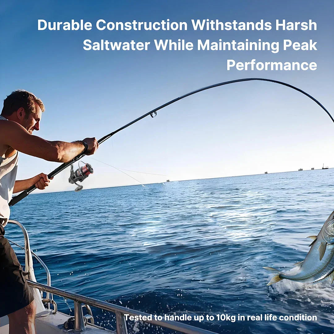 Long-Reach Telescopic Carbon Spinning Rod - product view 6