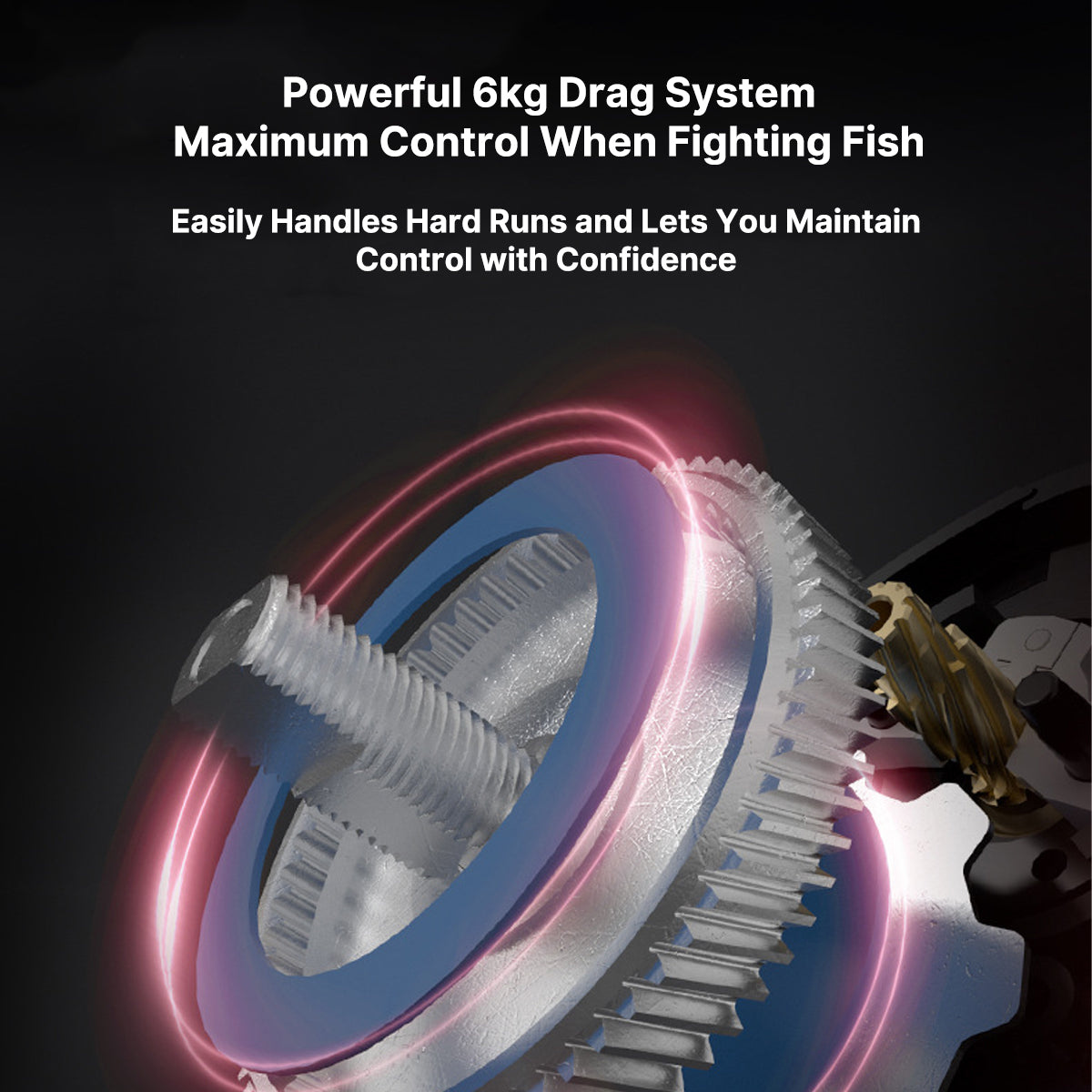 149g Baitcasting Reel with Magnetic Brakes - product view 4
